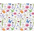 Darčekový baliaci papier GARDEN 70x100 cm - lúčne kvety a hmyz