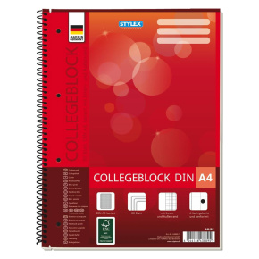 Blok A4 College s bočnou špirálou štvorčekový 80 L Blok A4 College s bočnou špirálou štvorčekový 80 L