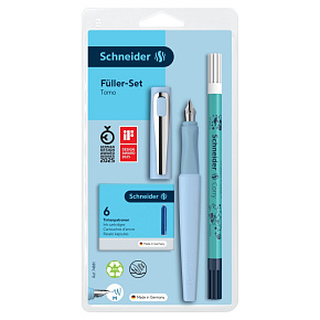 Pero bombičkové Schneider Tomo blue + bombičky + zmizík s popisovačom Pero bombičkové Schneider Tomo blue + bombičky + zmizík s popisovačom