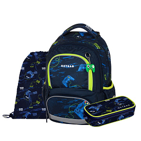 Školský batoh (3-dielny set) OXY NEXT - Gamer Školský batoh (3-dielny set) OXY NEXT - Gamer