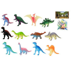 Dinosaurus 4-8cm 12druhov 12ks v sáčku