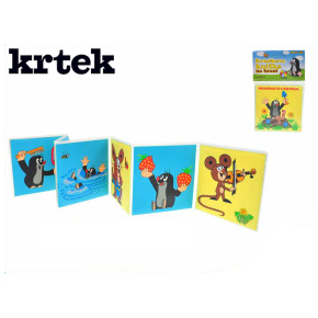 Knižka Krtko 12x12cm rozkladacia mäkká 0m+ v sáčku