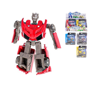 Auto/robot 8,5cm kov voľný chod v blistri 4farby 8ks v DBX