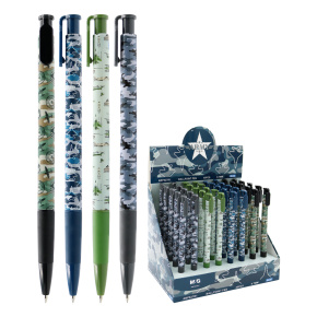 Pero guločkové M&G Army 0,7 mm - modrá náplň (mix /cena 1ks) Pero guločkové M&G Army 0,7 mm - modrá náplň (mix /cena 1ks)