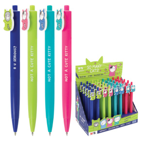 Pero guľôčkové M&G So Many Cats 0,7 mm - modrá náplň Pero guľôčkové M&G So Many Cats 0,7 mm - modrá náplň