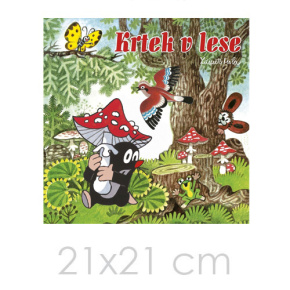 Omaľovánka 21x21 cm Akim - Krtko v lese Omaľovánka 21x21 cm Akim - Krtko v lese