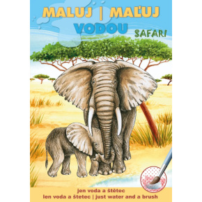 Omaľovanka A5 Akim Maľuj vodou - Safari