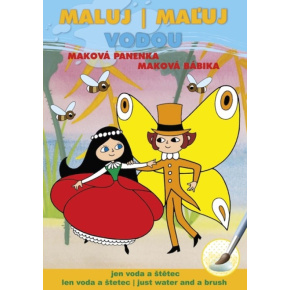 Omaľovanka A5 Akim Maľuj vodou - Maková bábika