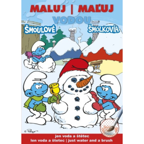 Omaľovanka A5 Akim Maľuj vodou - Šmolkovia