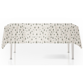 Obrus vianočný 140x180 cm, motív vianočné stromčeky