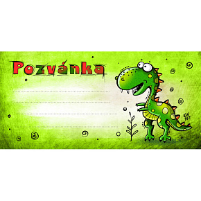 Detská pozvánka na párty - Dráčik, bal. 10 ks Detská pozvánka na párty - Dráčik, bal. 10 ks