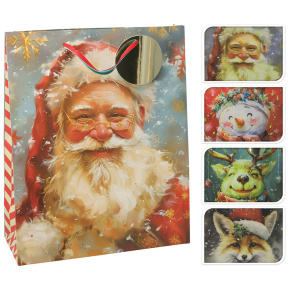 Darčeková taška vianočná 26x10x32 cm glitrovaná (mix 4 dizajnov /cena za 1 ks) Darčeková taška vianočná 26x10x32 cm glitrovaná (mix 4 dizajnov /cena za 1 ks)