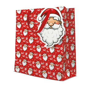 Darčeková taška vianočná 26,5x13x33,5 cm Ho ho ho Darčeková taška vianočná 26,5x13x33,5 cm Ho ho ho
