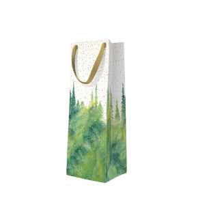 Darčeková taška vianočná 12x10x37 cm Golden Forest PREMIUM Darčeková taška vianočná 12x10x37 cm Golden Forest PREMIUM