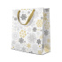 Darčeková taška vianočná 20x10x25 cm Metallic Snowflakes