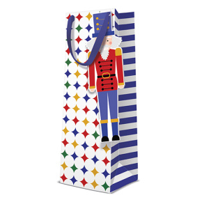 Darčeková taška vianočná 12x10x37 cm Nutcracker Darčeková taška vianočná 12x10x37 cm Nutcracker