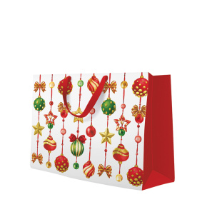 Darčeková taška vianočná 33,5x13x26,5 cm Adorned Ornaments Darčeková taška vianočná 33,5x13x26,5 cm Adorned Ornaments