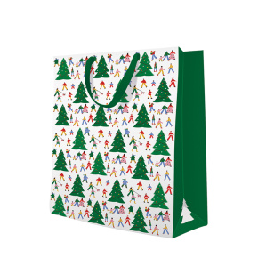 Darčeková taška vianočná 26,5x13x33,5 cm Christmas Hustle Darčeková taška vianočná 26,5x13x33,5 cm Christmas Hustle