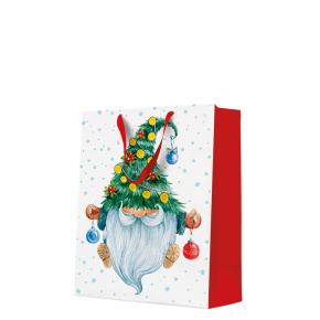 Darčeková taška vianočná 26,5x13x33,5 cm Fancy Gnome Darčeková taška vianočná 26,5x13x33,5 cm Fancy Gnome