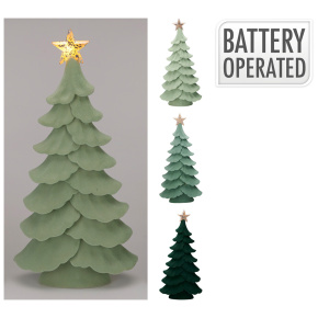 Vianočný stromček zasnežený 43 cm so svietiacou hviezdou (mix 3 farieb /cena za 1 ks) Vianočný stromček zasnežený 43 cm so svietiacou hviezdou (mix 3 farieb /cena za 1 ks)