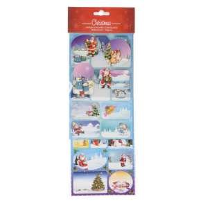 Sada vianočných samolepiek na darčeky Sada vianočných samolepiek na darčeky