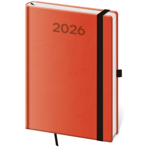 Diár 2026 denný A5 Print Pop - oranžová