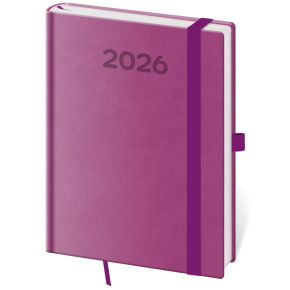 Diár 2026 denný B6 Print Pop - fialová