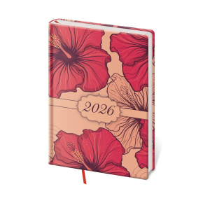 Diár 2026 týždenný A5 Vario Lyra - Hibiscus