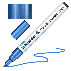 Popisovač Schneider Paint-It 011 hrot 2 mm - metalická modrá