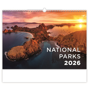 Nástenný kalendár 2026 National Parks
