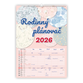 Nástenný kalendár 2026 Rodinný plánovač