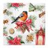 Obrúsky PAW L 33x33cm Bullfinch with Lantern