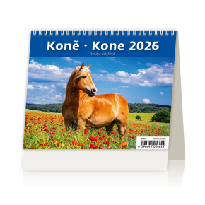 Stolový kalendár 2026 MiniMax Koně/Kone