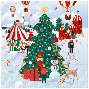 Obrúsky PAW L 33x33cm Christmas Atmosphere Obrúsky PAW L 33x33cm Christmas Atmosphere