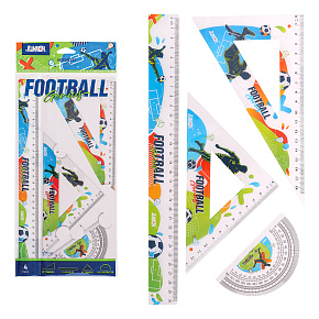 Sada pravítok S30 FOOTBALL 4 ks - Futbal