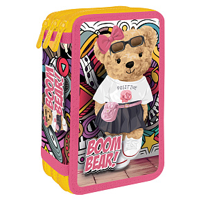 Peračník plný - 3 poschodový, 43 dielny JUNIOR S9 - Boom Bear - medveď