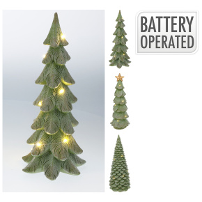 Vianočný stromček s LED osvetlením 29 cm (mix 3 dizajnov) Vianočný stromček s LED osvetlením 29 cm (mix 3 dizajnov)
