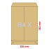 Obálky B4 X  250x353 mm dno tašky hnedé, 5 ks - nie sú samolepiace