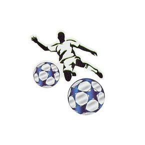 Sticker na tašku Football Player, sada 2 ks - Futbal