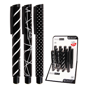 Pero bombičkové Go Pen - B&W (mix /cena 1ks) - modrá náplň