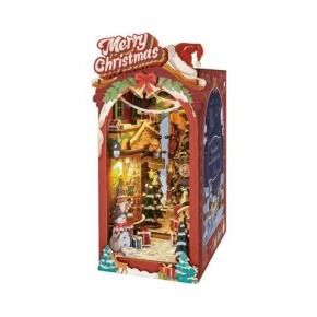 RoboTime 3D skládačka Zarážka na knihy Vánoční ulička