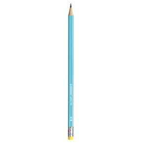 Ceruzka grafitová HB STABILO pencil 160 s gumou - sv. modrá