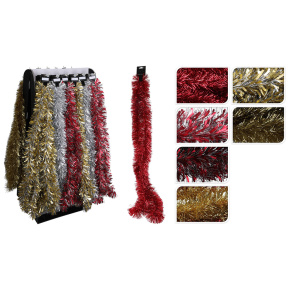 Girlanda 2 m strieborná, zlatá, červená (mix /cena 1ks) Girlanda 2 m strieborná, zlatá, červená (mix /cena 1ks)