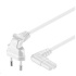 PREMIUMCORD 230V napájací kábel pre magnetofón so zahnutými konektormi 2m