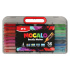 Popisovač M&G MOCALO Acrylic Marker, štetcový hrot - sada 36 farieb