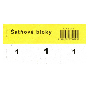 Šatňový blok 14,5 x 4 cm (089)