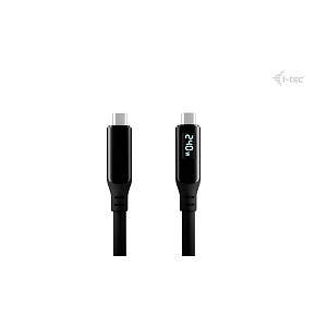 i-tec Thunderbolt 4/USB4 Class Pro Cable 240W with LCD (40 Gbps, 150 cm) i-tec Thunderbolt 4/USB4 Class Pro Cable 240W with LCD (40 Gbps, 150 cm)