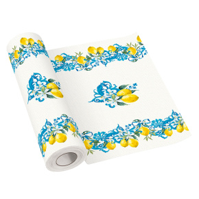 Stredový pás AIRLAID 40cm x 24m Citrus Baroque