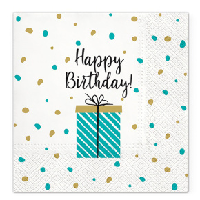 Obrúsky TaT 33x33cm Birthday Gift
