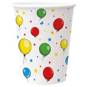 Papierový pohár PAW Eco 250 ml Ballons / 10 ks